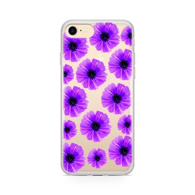 Skal till Apple iPhone 8 Plus - Lila Blommor
