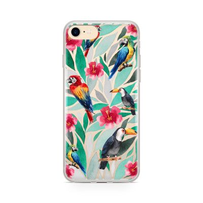 Skal till Apple iPhone 8 Plus - Parrot jungle
