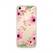 Skal till Apple iPhone 8 Plus - Pink Flowers