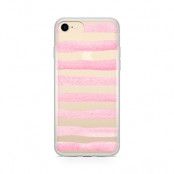 Skal till Apple iPhone 8 Plus - Pink Stripes