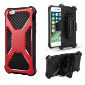 2-in-1 mobilskal med bältesfodral till iPhone 7/8/SE 2020 - Röd