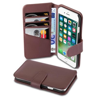 CoveredGear Berlin Äkta Läder Plånboksfodral iPhone 7/8/SE 2020 - Brun