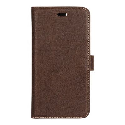 Essentials Läder wallet avtagbar iPhone 8/7/6S - Brun