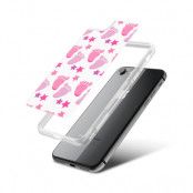 Fashion mobilskal till Apple iPhone 8 - Babyfötter - Rosa