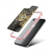 Fashion mobilskal till Apple iPhone 8 - Gold flowers
