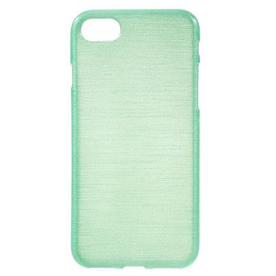 Glossy Brushed Mobilskal till iPhone 7/8/SE 2020 - Cyan