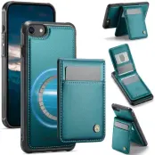 JEEHOOD J06 Läderfodral iPhone 8/SE 2020/SE 2022/7 - Blå