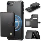 JEEHOOD J09 Fodral i Konstläder för iPhone 8/SE 2020/2022 - Svart