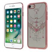 Kavaro Skal med Swarovski stenar till iPhone 7/8/SE 2020 - Rose Butterfly