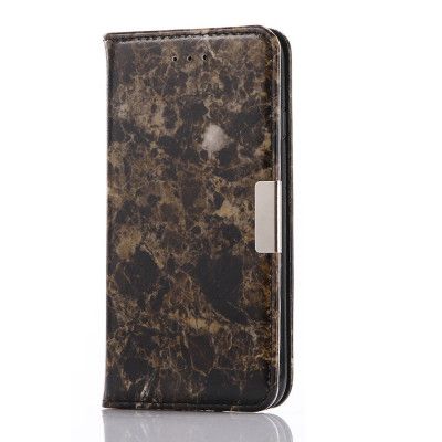 Marble Pattern Plånboksfodral till Apple iPhone 8/7 - Svart