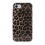 Puro Anti Shock Leopard Cover till iPhone 8/7/6S - Rosa