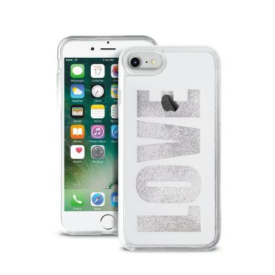 Puro iPhone 8/7/6S, Aqua Love Cover - Vit