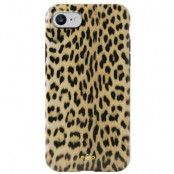 Puro Leopard Cover (iPhone SE2/8/7/6/6S) - Ljusbrun