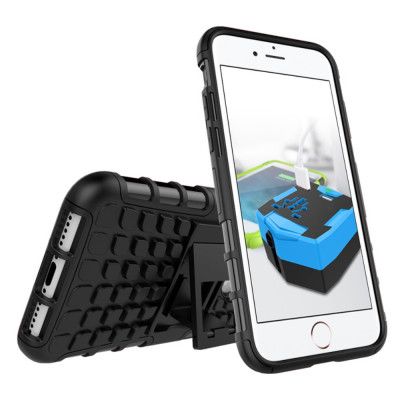 Rugged Armour Mobilskal till iPhone 8/7 - Svart