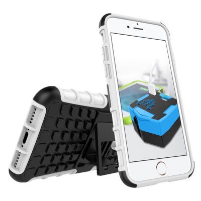 Rugged Armour Mobilskal till iPhone 8/7 - Vit/Svart