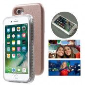 Selfie Illuminated LED Skal till iPhone 8/7 - Rose Gold