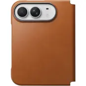 Nomad Traditional Leather Folio (iPhone Duo) - Brun