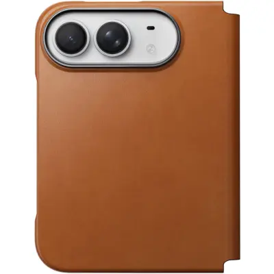 Nomad Traditional Leather Folio (iPhone Duo) - Brun