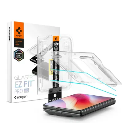 Spigen [2-Pack] Härdat Glas Skärmskydd För iPhone Duo Ez Fit - Clear