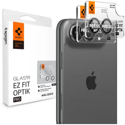 Spigen Glass tR EZ Fit Optik Pro (iPhone Duo) - Svart
