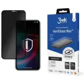 3MK iPhone X Härdat glas Skärmskyd Privacy - Svart