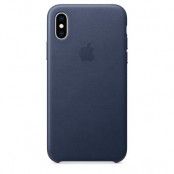 Apple iPhone XS Leather Case Midnight Blue Mrwn2Zm/A