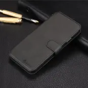 AZNS Wallet Mobilskal till iPhone XS KonstLäder - Svart