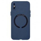 BOOM iPhone X/XS Läderskal Magsafe - Blå