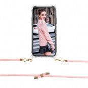 Boom iPhone X/XS skal med mobilhalsband- Rope Pink