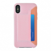 Brecca Fabric Cover W/Card Holder Fits iPhone X Cotton Candy