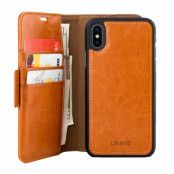 Crave Leather Guard Wallet (iPhone X) - Ljusbrun