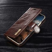 DG.MING Detachable Plånboksfodral till iPhone XS / X - Coffee