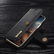 DG.MING iPhone X/XS Plånboksfodral Äkta läder med - Svart
