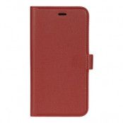 Essentials iPhone X/XS, Läder wallet avtagbar, röd