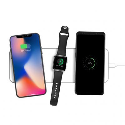 Exelium XPAD 3.1 - Multicharger 3 in 1 Trådlös laddning - Vit