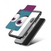Fashion mobilskal till Apple iPhone X - Fuzzy monster - Blå