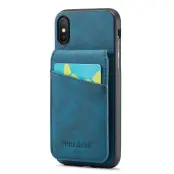 FIERRE SHANN för iPhone X / XS 5.8 tum Fodral - KonstLäder - Blå