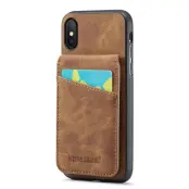 FIERRE SHANN iPhone X / XS Fodral KonstLäder - Brun