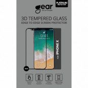 Gear Edge to Edge Härdat Glas 3D iPhone X/Xs/11 Pro   - Svart