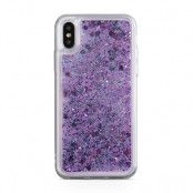 Glitter skal till Apple iPhone X - Blue jungle