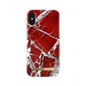 iDeal of Sweden Fashion Case iPhone X/XS - Scarlet Red Marble