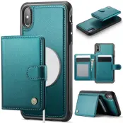 JEEHOOD J09 Fodral iPhone XS/X 5.8 tum RFID-Skydd Grön