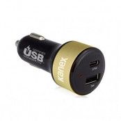 Kanex GoPower billaddare med USB och USB-C uttag