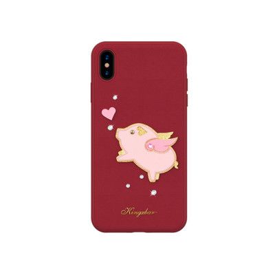 Trolsk Liquid Glitter Case - Hearts (iPhone 15 Pro) - Rosa