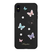 Kingxbar Butterfly Case (iPhone Xs) - Vinröd