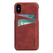 KRUSELL SUNNE 2 CARD COVER IPHONE XS VINTAGE RED