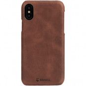 Krusell Sunne Cover iPhone X - Vintage Cognac