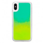 Liquid Neon Sand skal till iPhone X - Grön