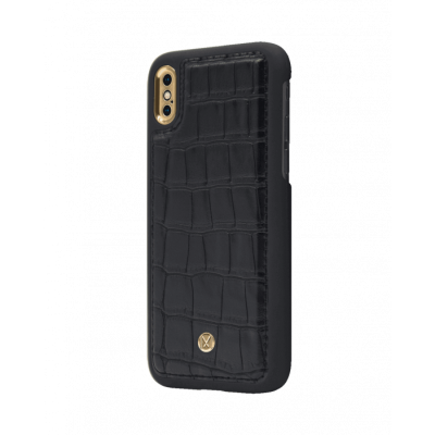 Marvêlle iPhone X/XS Magnetiskt Skal - Black Croco