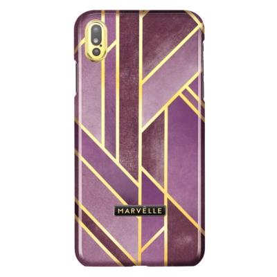 Marvêlle iPhone X/XS Magnetiskt Skal - Velvet Golden Pink